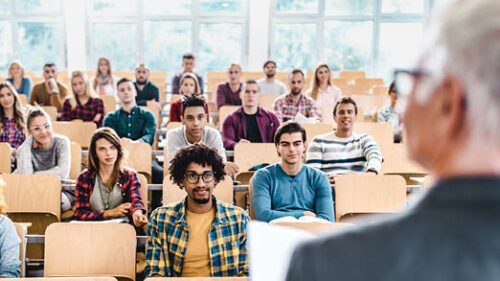 College Students in a lecture room